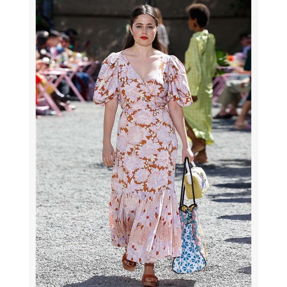 KATE SPADE EXOTIC BLOOM POPLIN DRESS - Picture 4 of 7